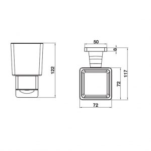 Ly để dụng cụ vệ sinh Hafele 580.41.570