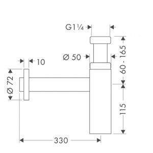 Ống xả thải FLOW-STAR Hafele 589.29.920