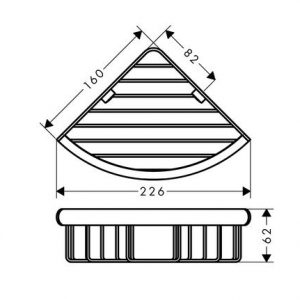 Rổ góc phòng tắm LOGIS Hafele 580.61.490