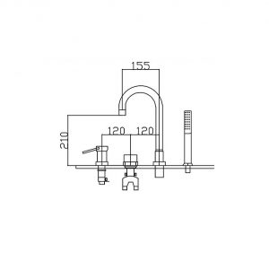 Vòi bồn tắm CLARA CF-59359