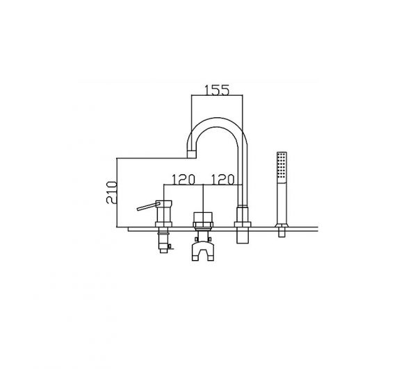 Vòi bồn tắm CLARA CF-59359