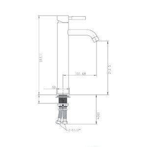 Vòi chậu nóng lạnh CLARA CF-29402