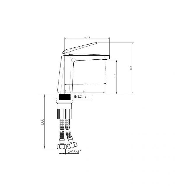 Vòi chậu nóng lạnh CLARA CF-34351