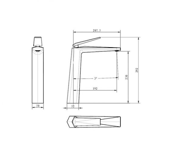 Vòi chậu nóng lạnh CLARA CF-34352