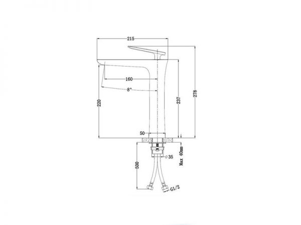 Vòi chậu nóng lạnh CLARA CF-35352