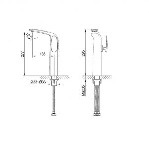 Vòi chậu nóng lạnh CLARA CF-45352B