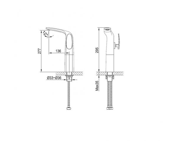 Vòi chậu nóng lạnh CLARA CF-45352B