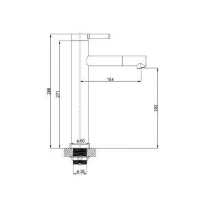 Vòi chậu nóng lạnh CLARA CF-47352