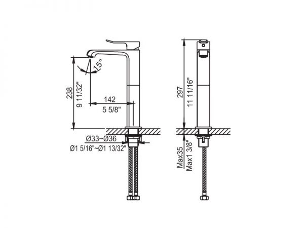 Vòi chậu nóng lạnh CLARA CF-84352