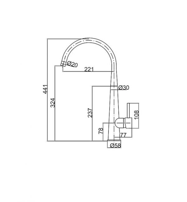 Vòi rửa bát CLARA CF-33354-2