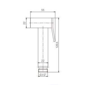 Vòi xịt vệ sinh CLARA CFF-15