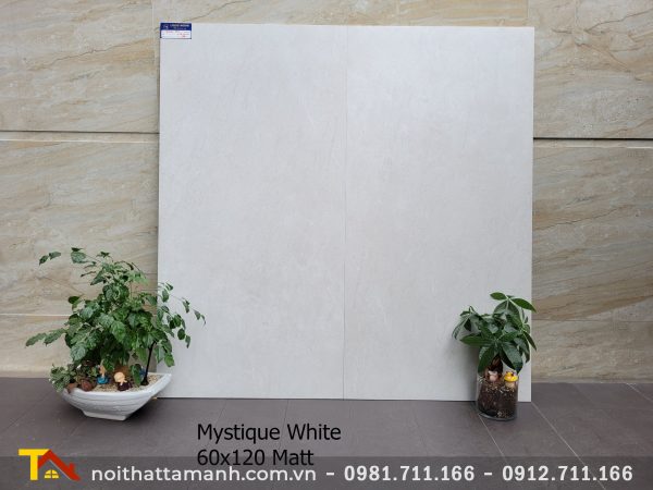 Gạch Ấn Độ 60x120 Mystique White