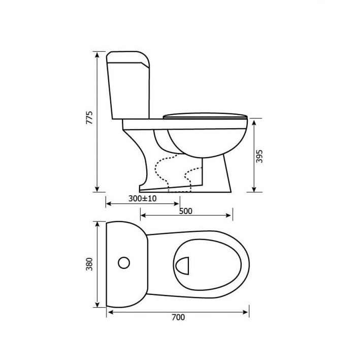 Bồn cầu 2 khối Hảo Cảnh V02 (2 nút nhấn) | Giá rẻ nhất tại Hà Nội