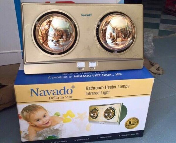 Đèn sưởi nhà tắm 2 bóng NAVADO NAV-802