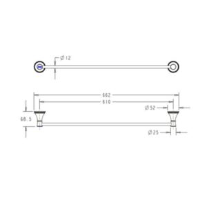 Bản vẽ Phụ kiện phòng tắm American WF-0293