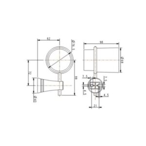 Bản vẽ Phụ kiện phòng tắm American WF-6583