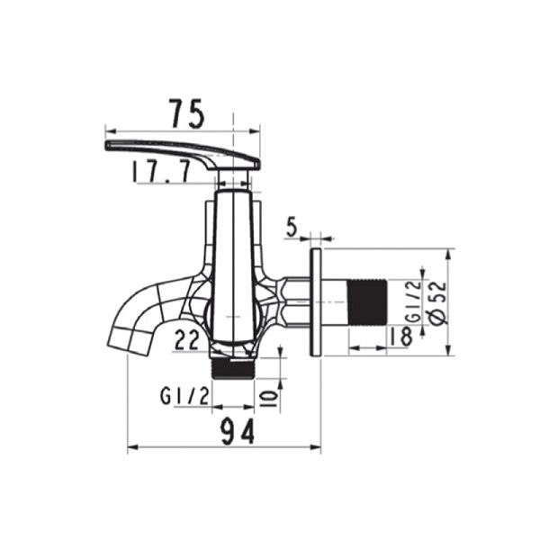 Bản vẽ lắp đặt Vòi rửa lavabo American Standard WF-4611