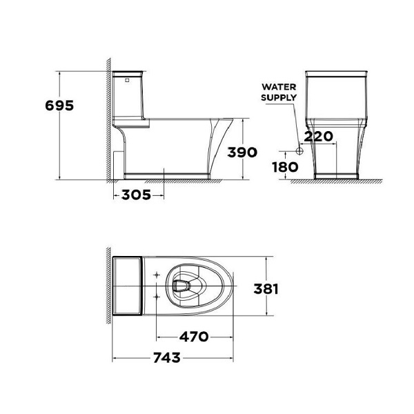 Bản vẽ lắp đặt bệt cầu điện tử American Standard WP-2025PR