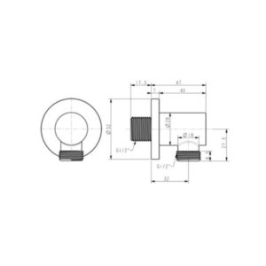 Co nối tròn American Standard FFAS9140