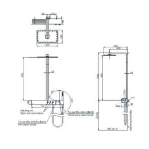 Bản vẽ sen cây nhiệt độ TOTO TBW05401A