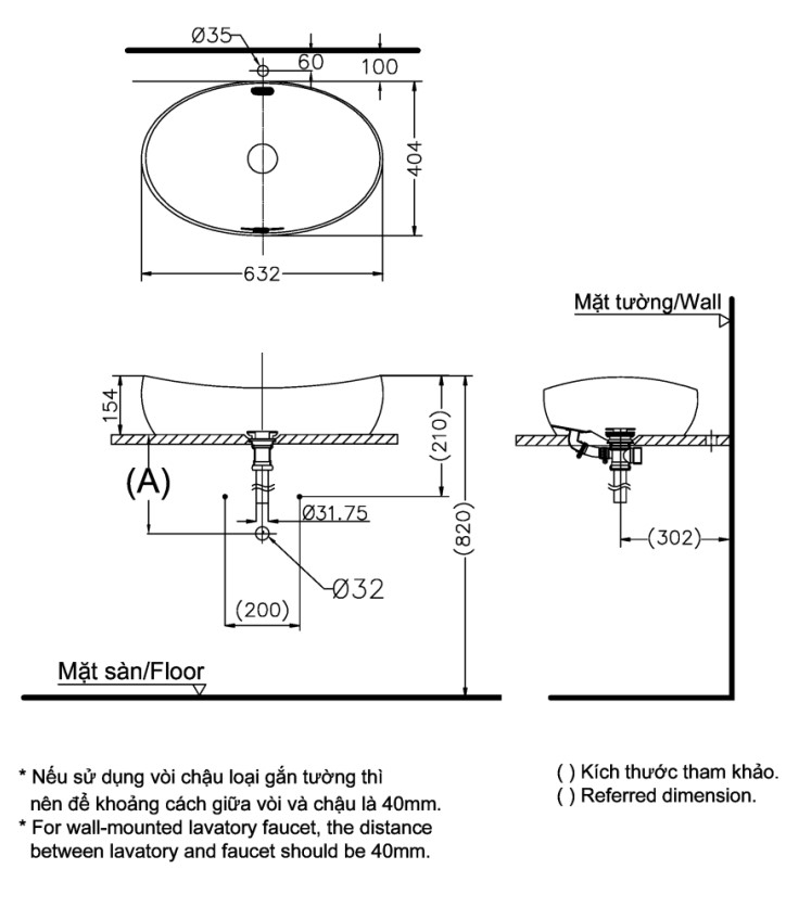 Bản vẽ thiết kế Chậu rửa đặt bàn TOTO PJS01WE#MW Trắng mờ