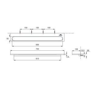 Bản vẽ thanh vắt khăn tắm NEOREST YT87S7S