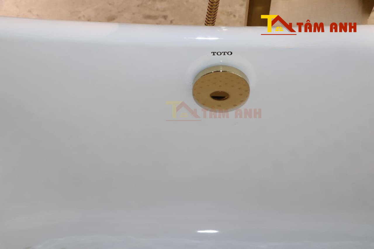 Bộ xả nhấn mạ vàng - Bồn tắm nằm TOTO FBY1756PTGE#W