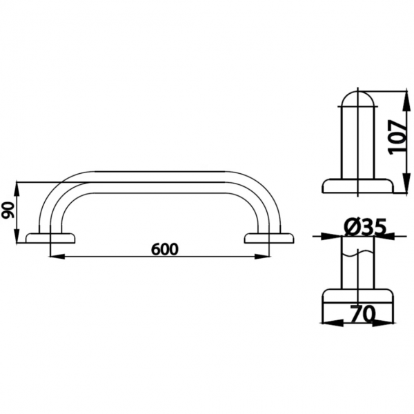 Tay vịn COTTO CT7501L60 - Hình ảnh 2