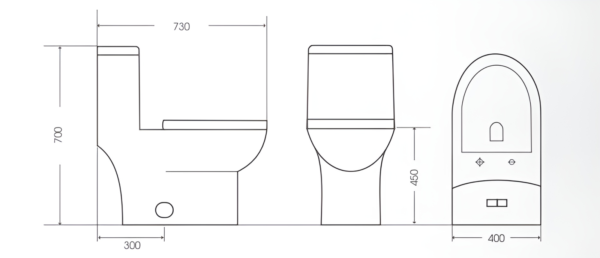 Bồn cầu 1 khối BELLO BL-300544 - Ảnh 4