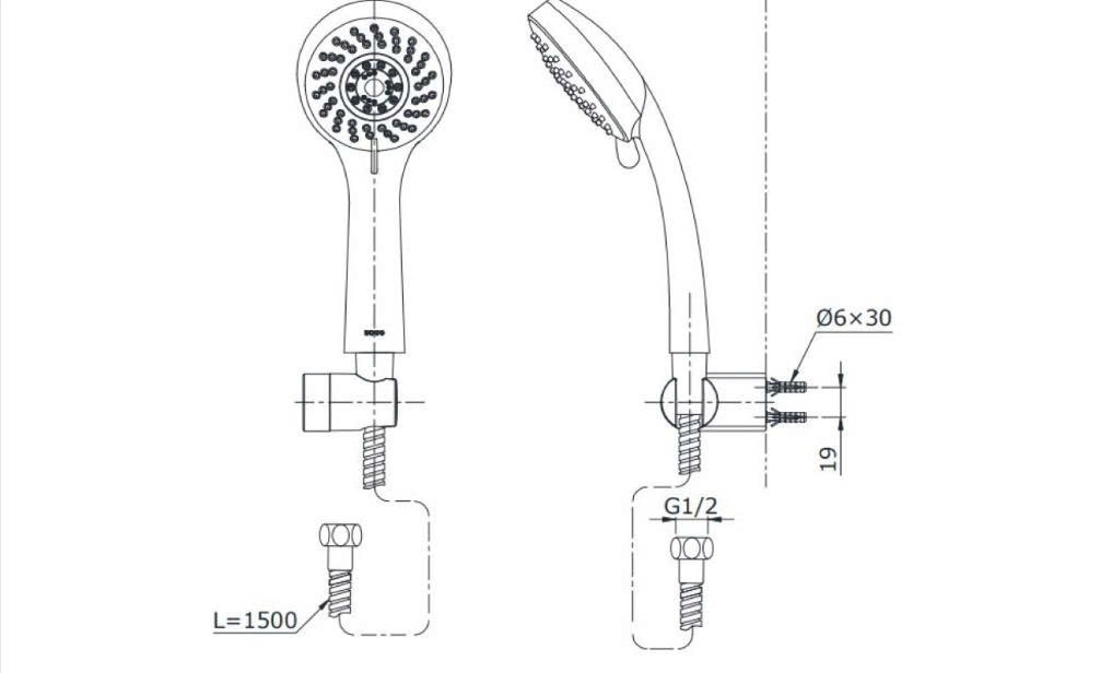 Bản vẽ kỹ thuật của Bát sen mạ TOTO DGH108ZR