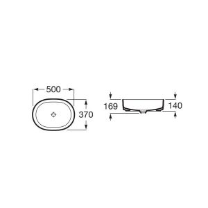 Chậu đặt trên mặt bàn INSPIRA ROCA A327520000