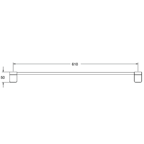 Bản vẽ thanh treo khăn Acacia Evolution WF - 1393MB