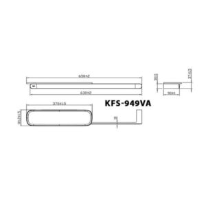 Bản vẽ kệ gương Inax KFS-949VA