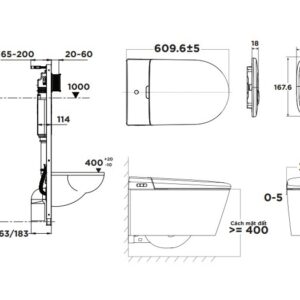 Bản vẽ kỹ thuật bệt cầu điện tử American Standard Aero-Lite 103032BL00 & 103026SH00