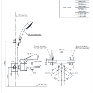 Bản vẽ kỹ thuật TBG7302V